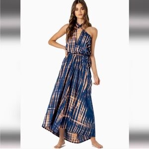 Le Salty Label Zuri Tie Dye Maxi Dress Size Small